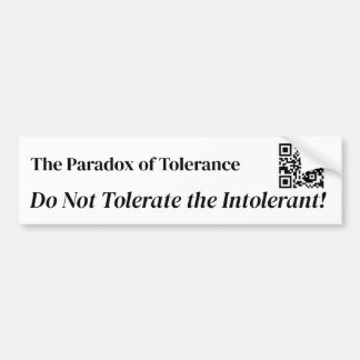 Tolerance Bumper Sticker