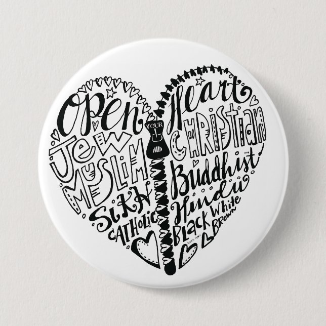 Tolerance of all People 7.5 Cm Round Badge (Front)