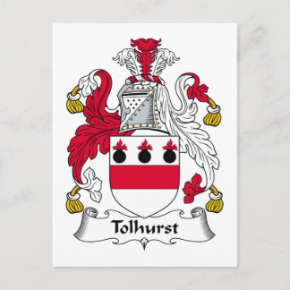 Tolhurst Family Crest Postcard