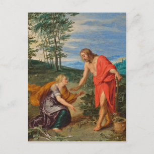 Toli Me Tangere Jesus and Mary Magdalene" Postcard