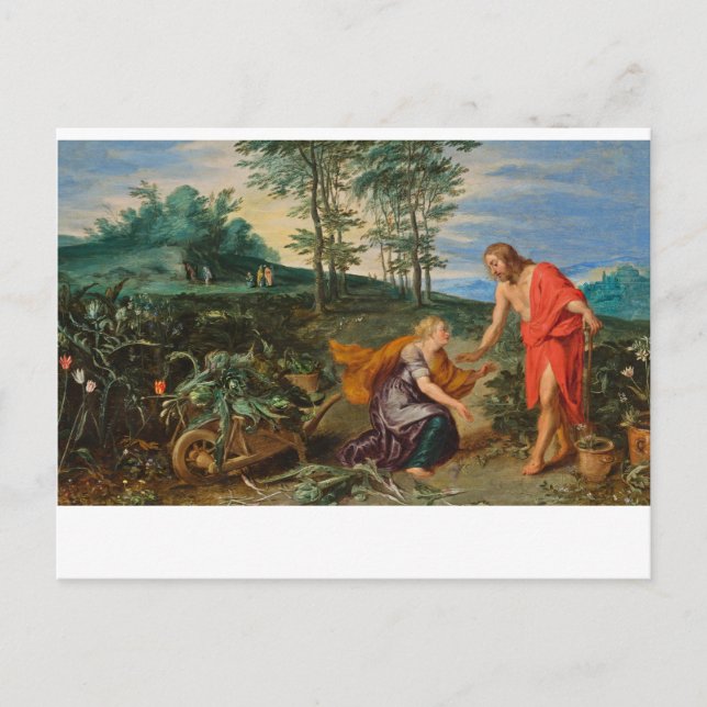 Toli Me Tangere Jesus and Mary Magdalene" Postcard (Front)