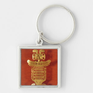 Tolima ornament in the form of a human-headed key ring