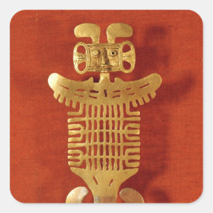 Tolima ornament in the form of a human-headed square sticker