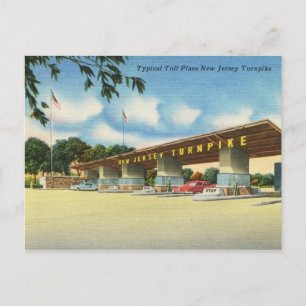 Toll Plaza, New Jersey Turnpike Vintage Postcard