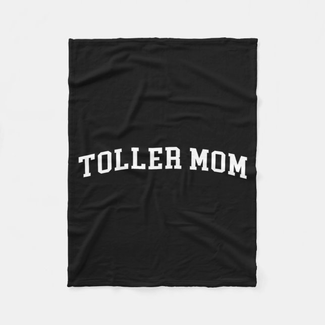 Toller Mum Artwork Fleece Blanket (Front)