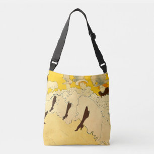 Tolouse Lautrec Dancing Girls Yellow Crossbody Bag