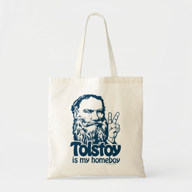 Tolstoy Is My Homeboy Tote Bag (Front)