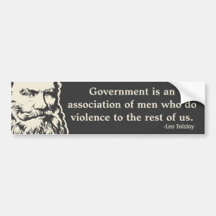 Tolstoy Quote Bumper Sticker