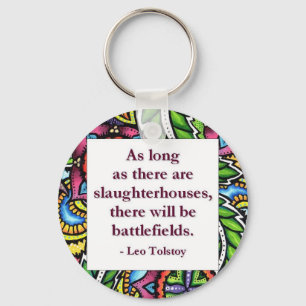 Tolstoy Quote Key Ring
