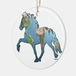 Tolting The World Ceramic Tree Decoration