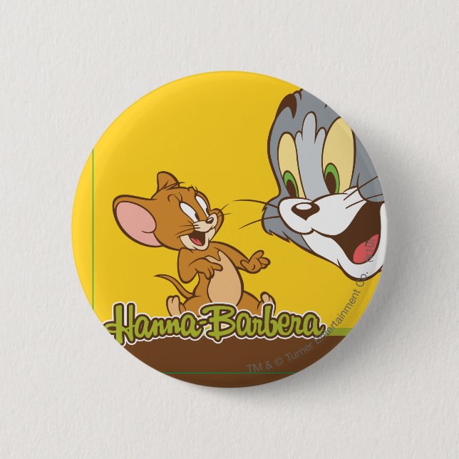Tom And Jerry 6 Cm Round Badge (Front)