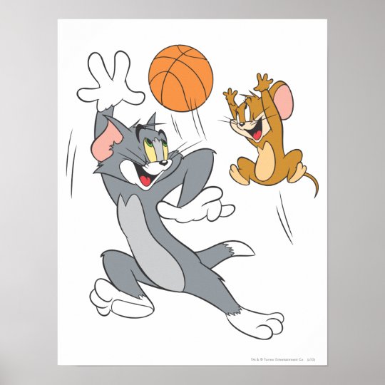 Tom And Jerry Basketball 1 Poster Zazzle Co Nz