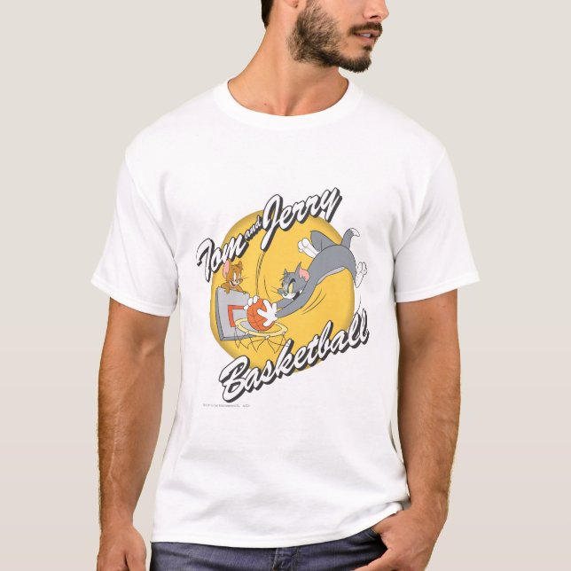 Tom and Jerry Basketball 2 T-Shirt (Front)
