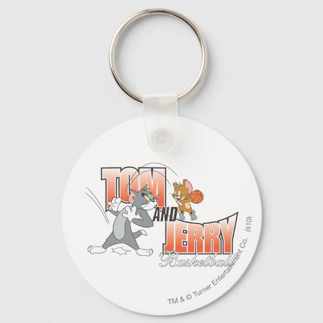 Tom and Jerry Basketball 3 Key Ring (Front)