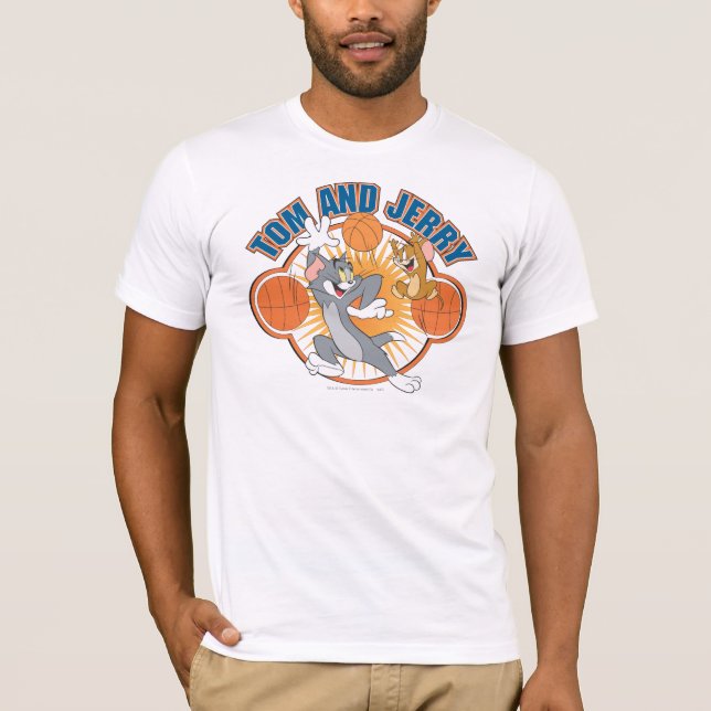 Tom and Jerry Basketball 4 T-Shirt (Front)