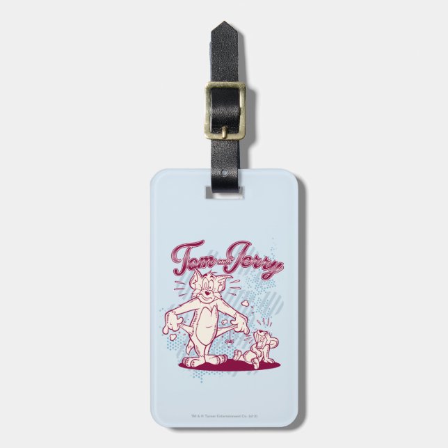 Tom and Jerry Broke Luggage Tag (Front Vertical)