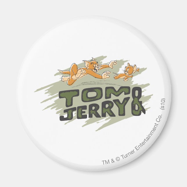 Tom and Jerry Chase Logo Magnet (Front)