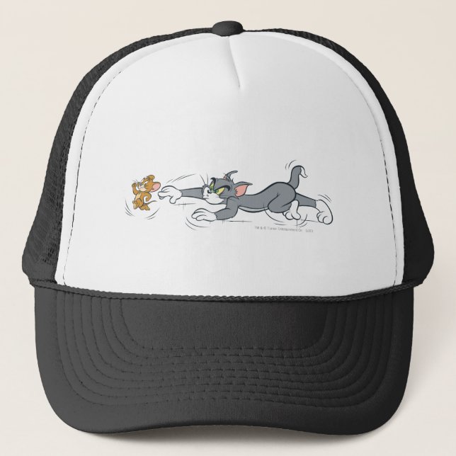 Tom and Jerry Chase Trucker Hat (Front)