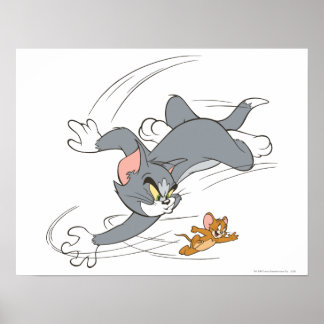 Tom and Jerry Chase Turn Poster