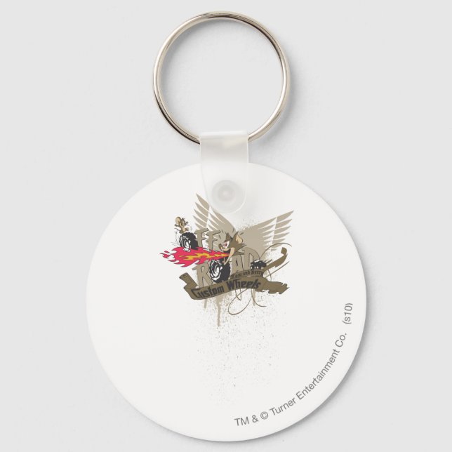 Tom and Jerry Custome Wheels Key Ring (Front)