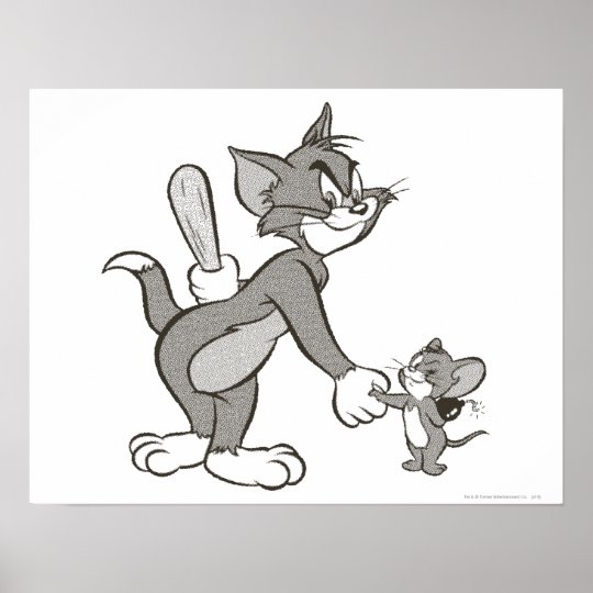 Tom And Jerry Deceitful Handshake Poster Zazzle Co Nz