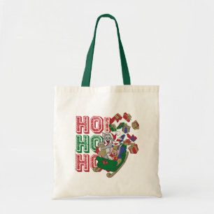 Tom and Jerry Delivering Gifts In A Sleigh Tote Bag