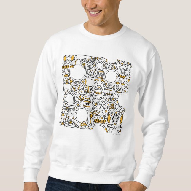 Tom and Jerry Doodle Art Sweatshirt (Front)