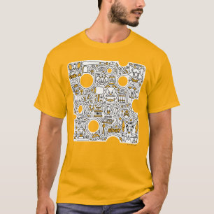Tom and Jerry Doodle Art T-Shirt