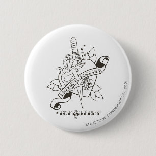 Tom and Jerry Enemies Forever 1 6 Cm Round Badge