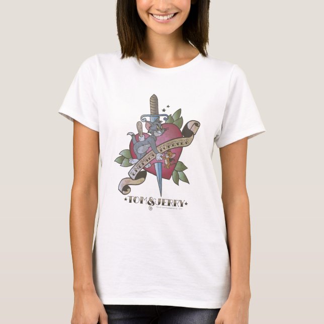 Tom and Jerry Enemies Forever 2 T-Shirt (Front)