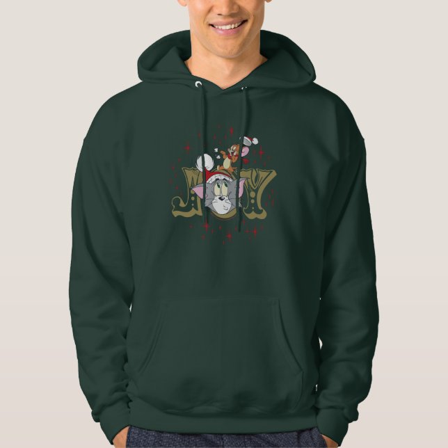 Tom and Jerry Holiday Joy Hoodie (Front)