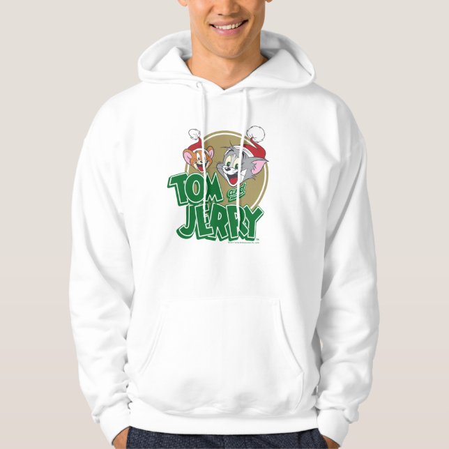 Tom and Jerry Holiday Logo Hoodie (Front)