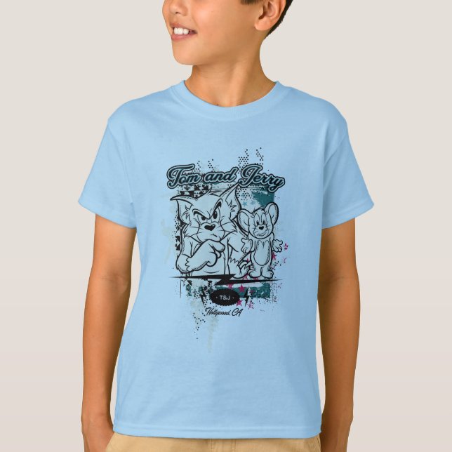 Tom and Jerry Hollywood CA T-Shirt (Front)