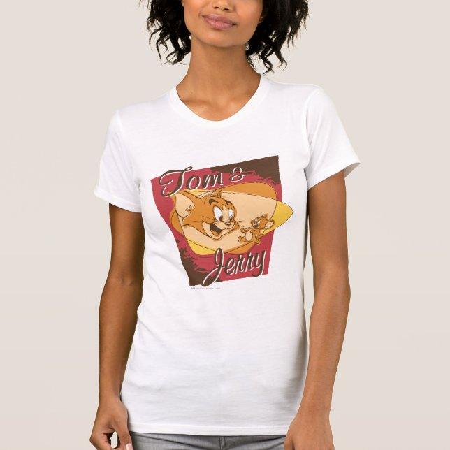 Tom and Jerry Logo 2 T-Shirt (Front)