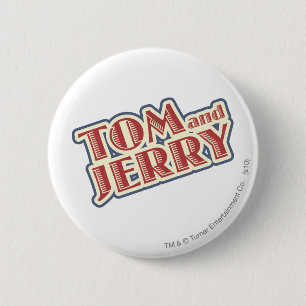 Tom and Jerry Logo 6 Cm Round Badge