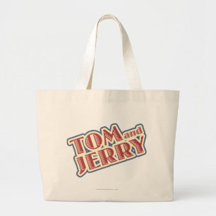 Tom and Jerry Logo Large Tote Bag