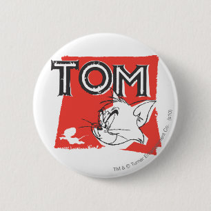 Tom and Jerry Mad Cat 6 Cm Round Badge