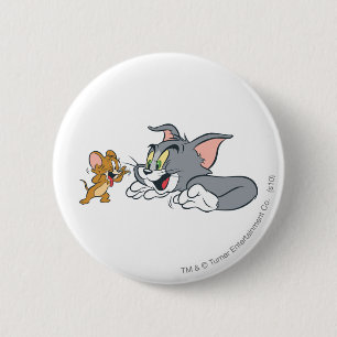 Tom and Jerry Make Faces 6 Cm Round Badge