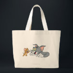 Tom and Jerry Make Faces Large Tote Bag<br><div class="desc">Tom and Jerry</div>