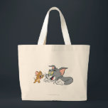 Tom and Jerry Make Faces Large Tote Bag<br><div class="desc">Tom and Jerry</div>