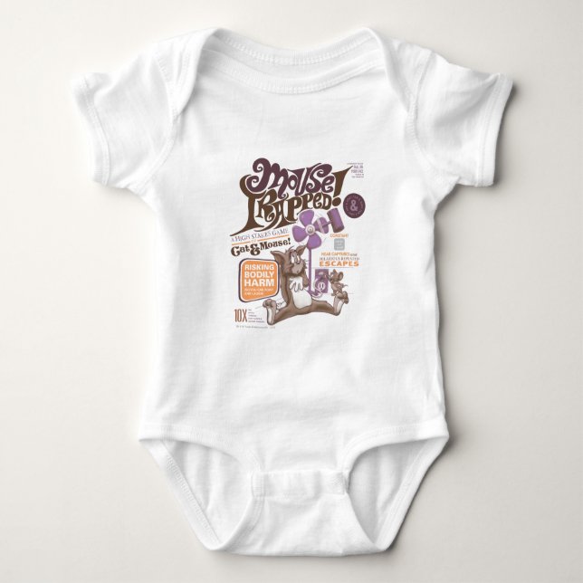 Tom and Jerry Mouse Trapped Baby Bodysuit (Front)
