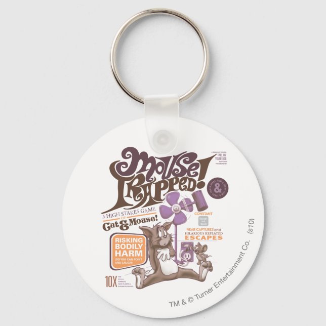 Tom and Jerry Mouse Trapped Key Ring (Front)