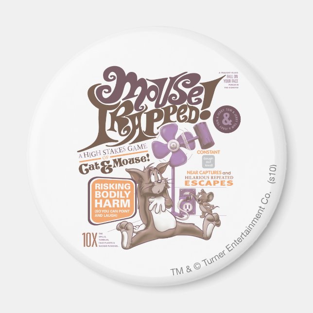 Tom and Jerry Mouse Trapped Magnet (Front)