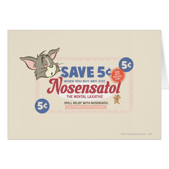 Tom And Jerry Nosensatol Coupon (Front Horizontal)