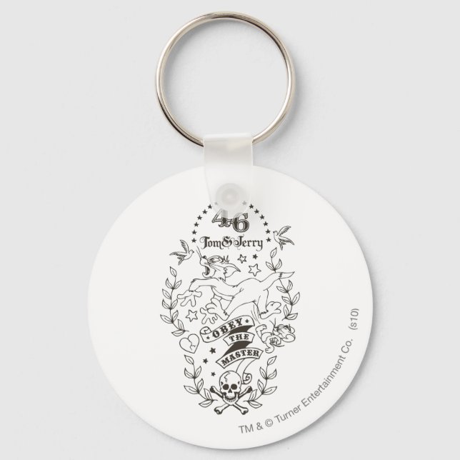 Tom and Jerry Obey The Master 1 Key Ring (Front)