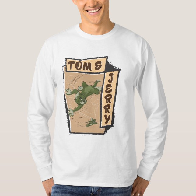 Tom and Jerry On A Tan Couch T-Shirt (Front)