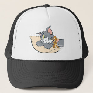 Tom and Jerry On Pillow Trucker Hat