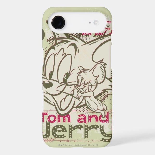 Tom and Jerry Pink and Green Case-Mate iPhone 3 Case (Back)