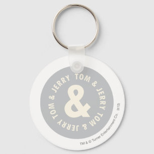 Tom and Jerry Round Logo 1 Key Ring