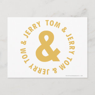 Tom and Jerry Round Logo 4 Postcard